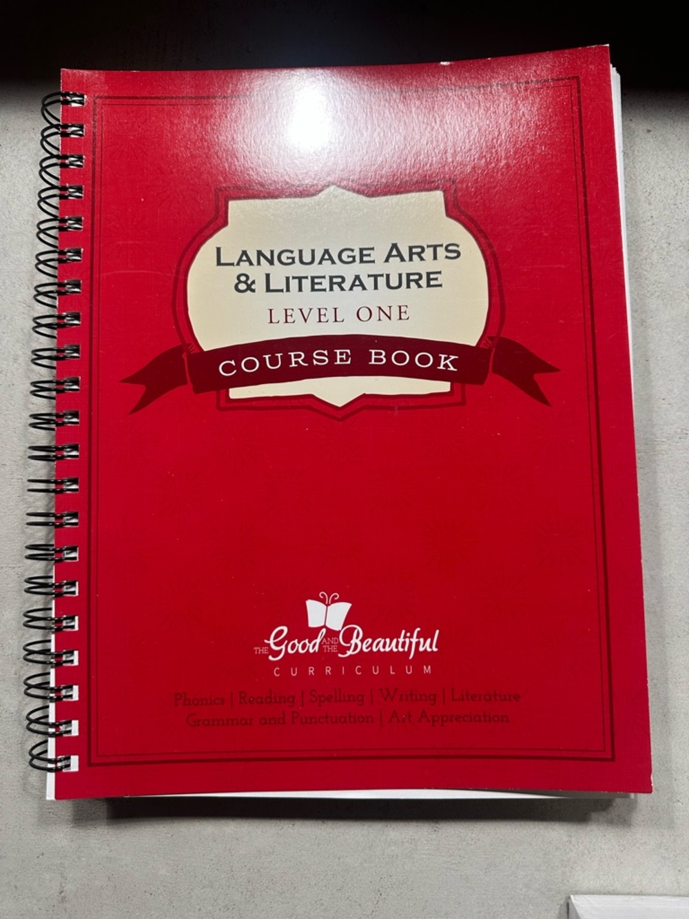 Language Arts & Literature Level One Course Book - Red